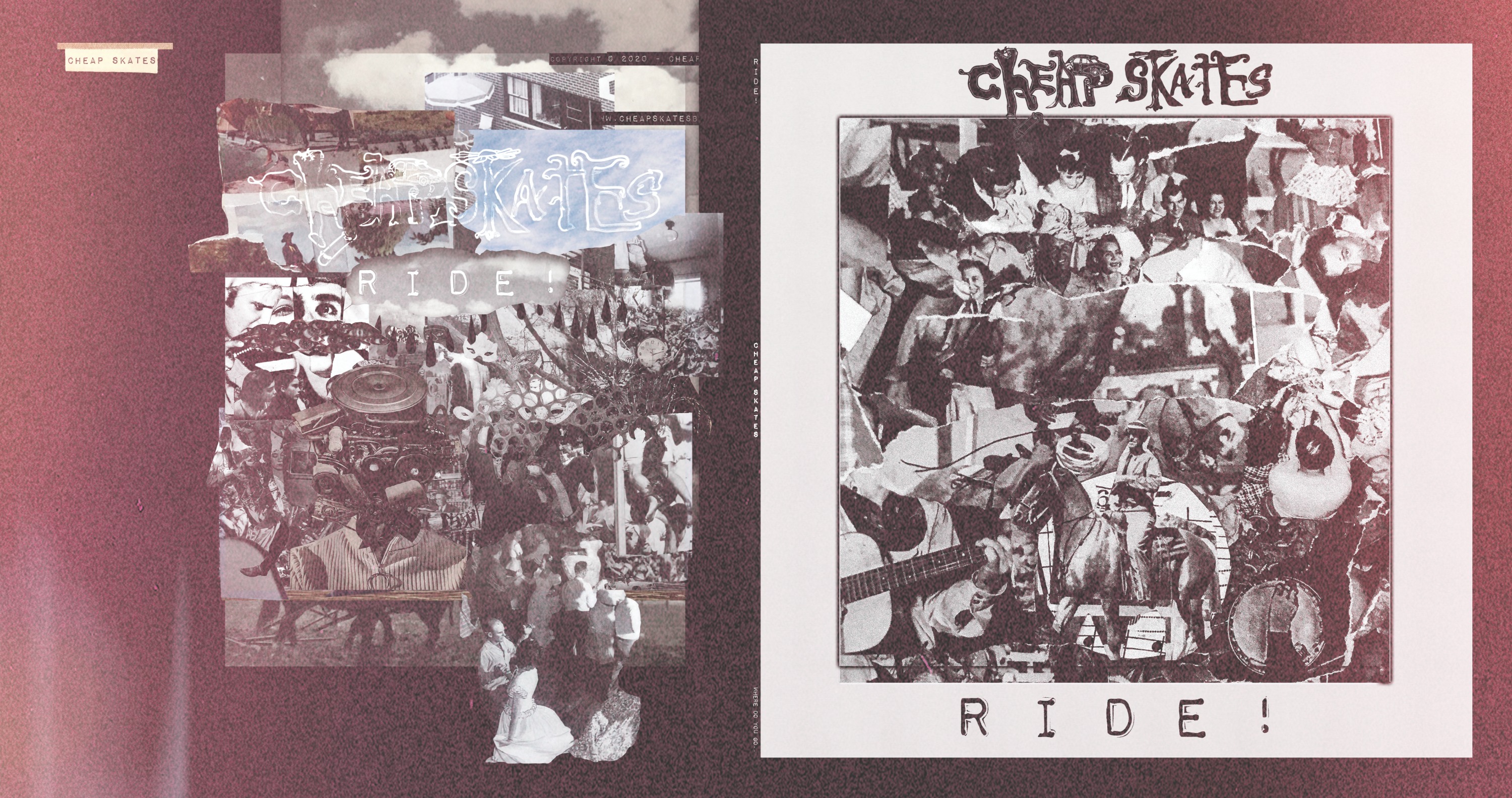 Ride! by Cheap Skates - Album CD &amp: Vinyl Back Cover Art